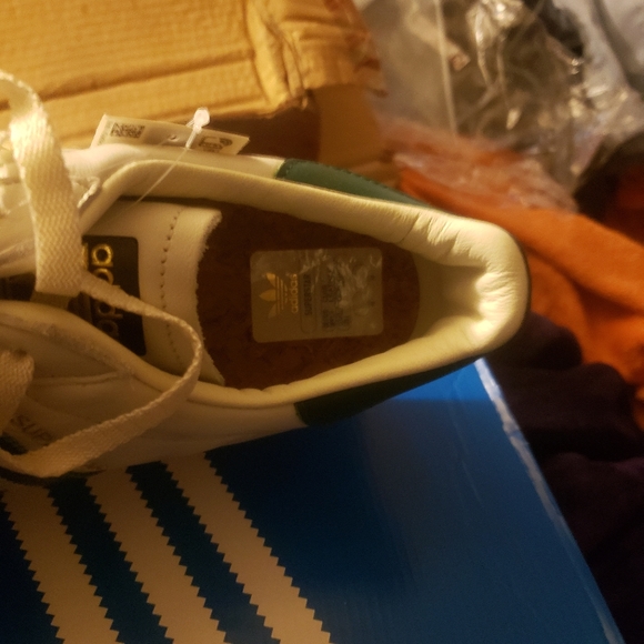 SHELL TOES. BRAND NEW ADIDAS MEN'S SIZE 13 GREEN - Picture 2 of 5